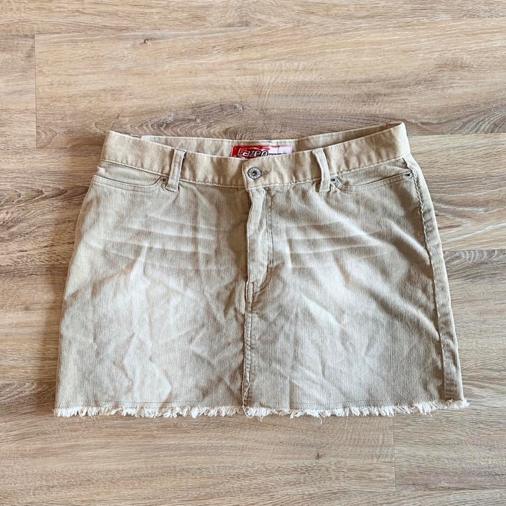 Vintage Y2K 90s corduroy mini skirt